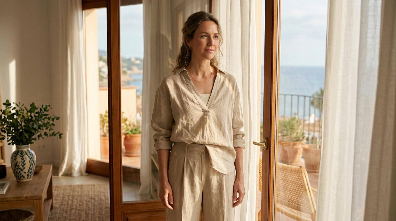 Linen V-Neck Long Sleeve Shirt: Style, Fit & Care